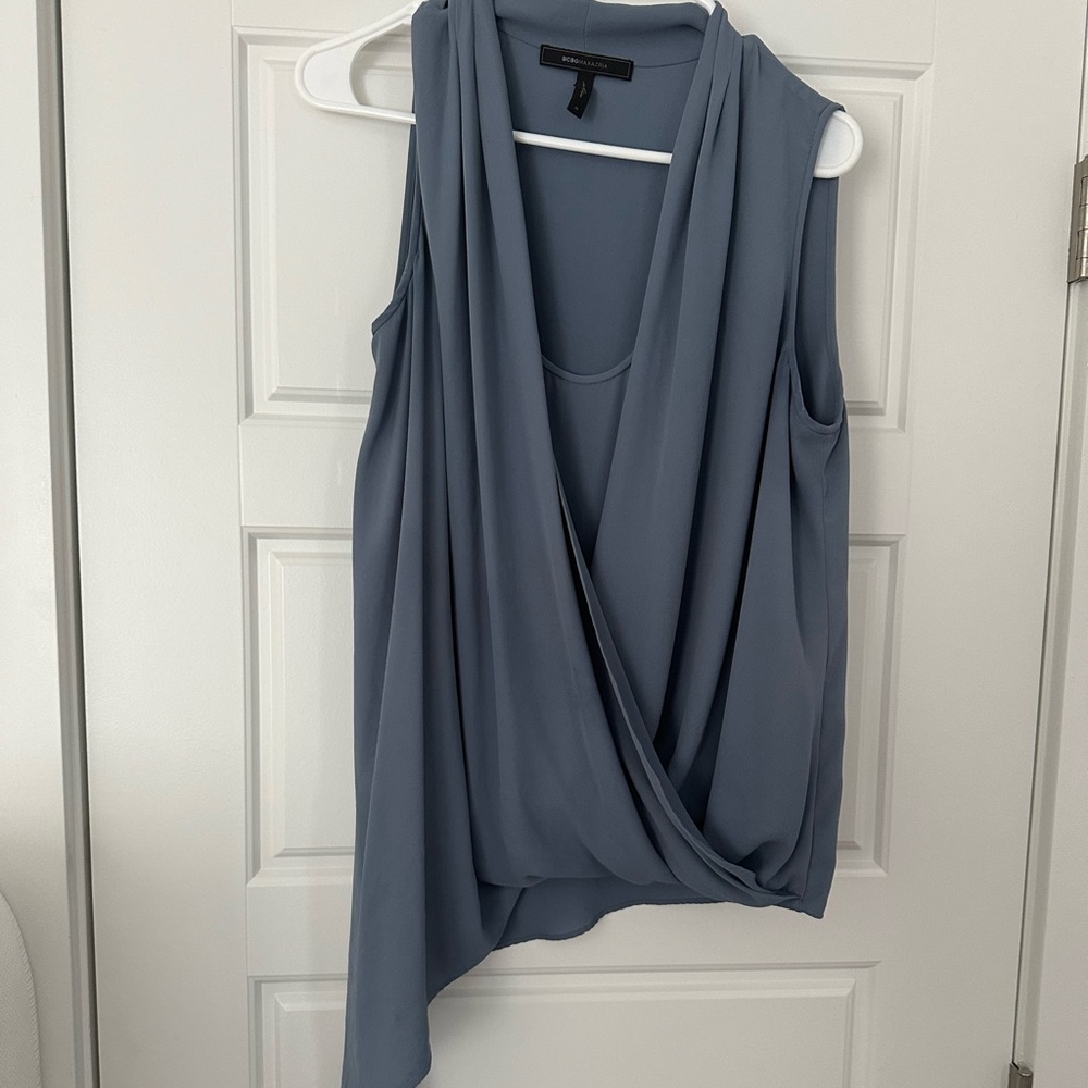 BCBG Maxazria Asymmetrical Blouse